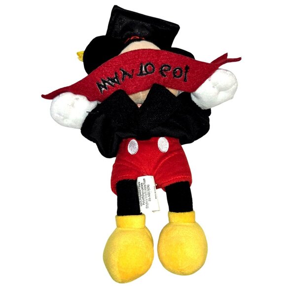 Disney Set of 2 Mickey Mouse Minnie Mouse 2011 Graduation Way To Go Plushies - Picture 7 of 12